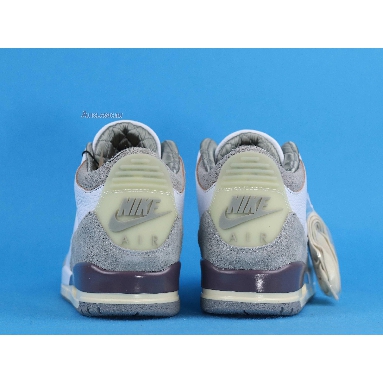 A Ma Maniere x Air Jordan 3 Retro SP Raised By Men DH3434-110 White/Medium Grey-Violet Ore-White Mens Womens Shoes