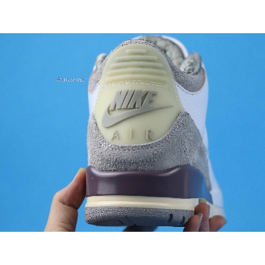 A Ma Maniere x Air Jordan 3 Retro SP Raised By Men DH3434-110 White/Medium Grey-Violet Ore-White Mens Womens Shoes