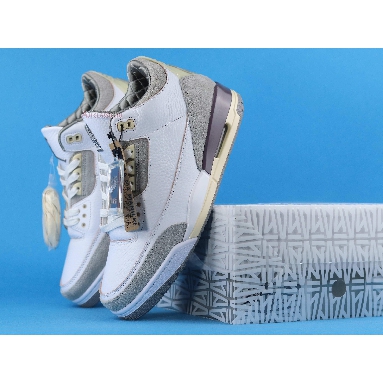 A Ma Maniere x Air Jordan 3 Retro SP Raised By Men DH3434-110 White/Medium Grey-Violet Ore-White Sneakers