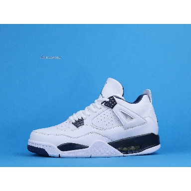 Air Jordan 4 Retro LS Legend Blue 314254-107 White/Legend Blue-Mdnght Navy Sneakers