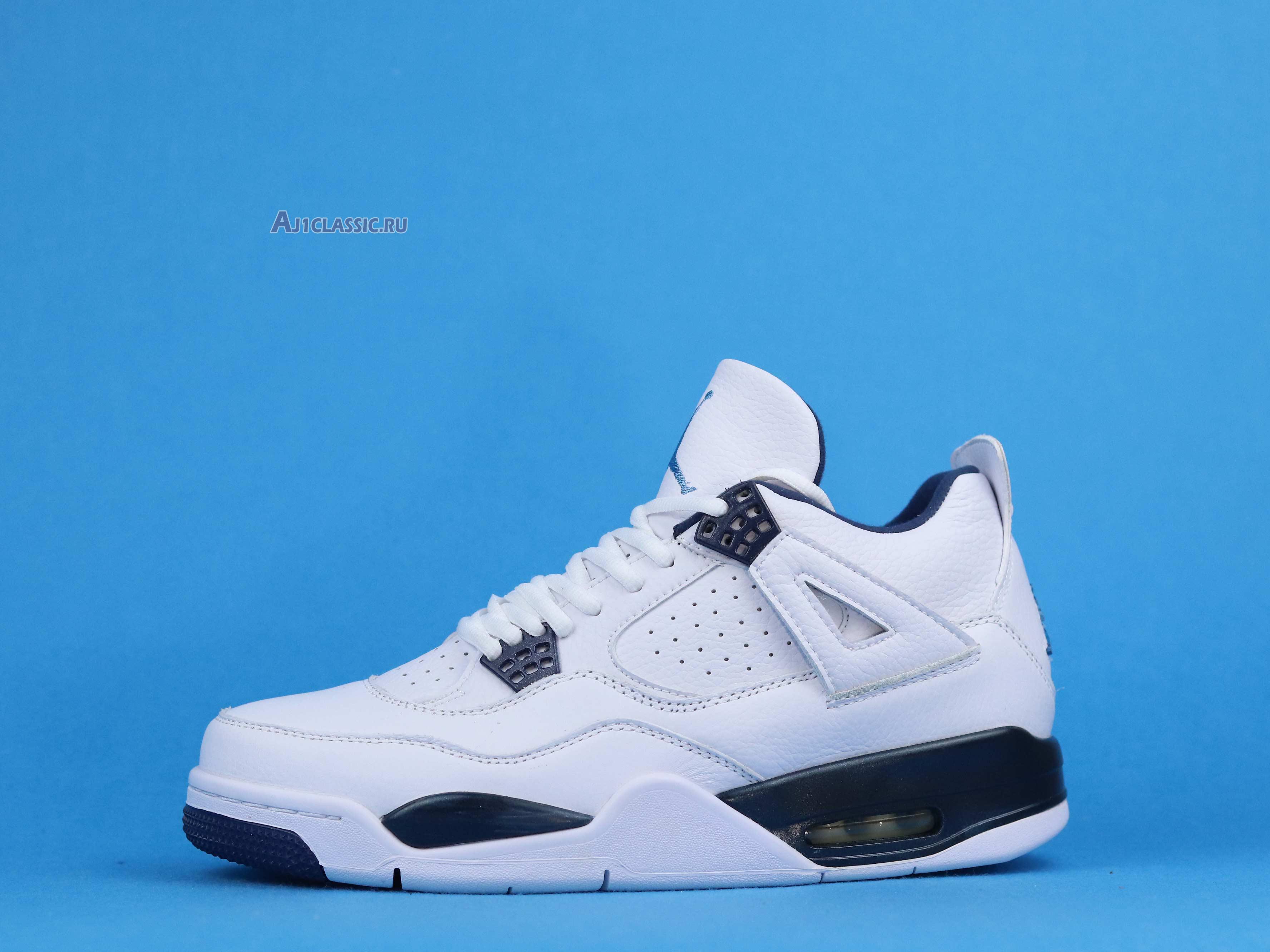 New Air Jordan 4 Retro LS "Legend Blue" 314254-107 Shoes