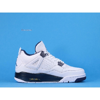 Air Jordan 4 Retro LS Legend Blue 314254-107 White/Legend Blue-Mdnght Navy Sneakers