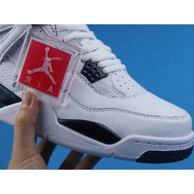 Air Jordan 4 Retro LS Legend Blue 314254-107 White/Legend Blue-Mdnght Navy Mens Womens Shoes