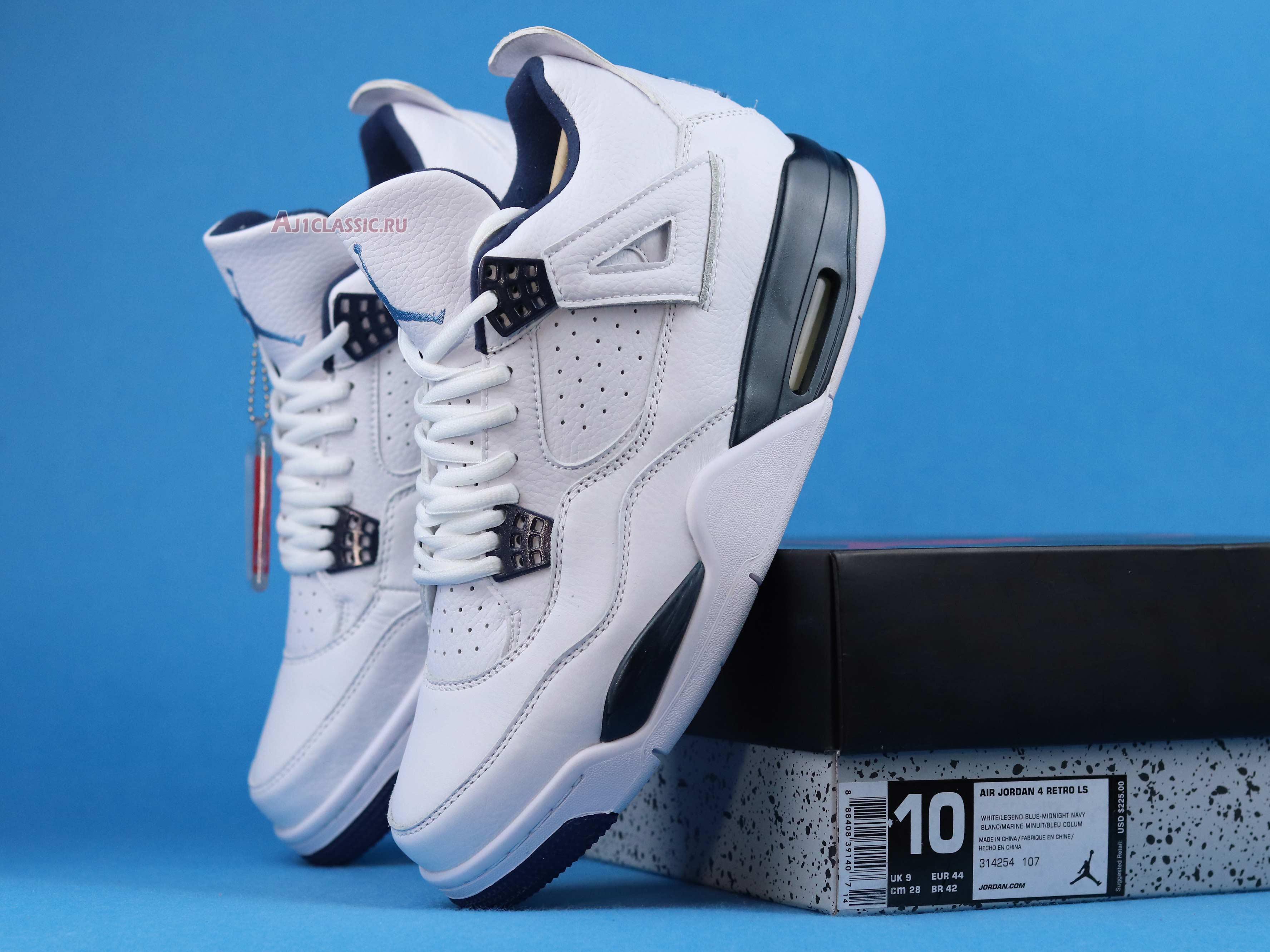 Air Jordan 4 Retro LS "Legend Blue" 314254-107