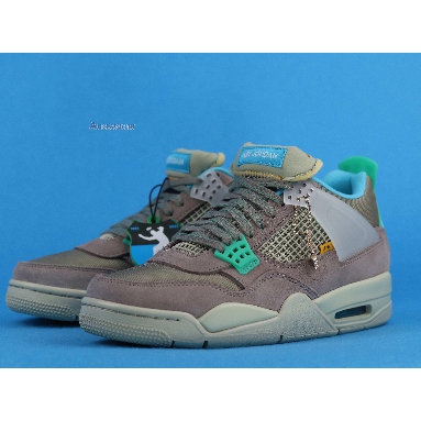 Union LA x Air Jordan 4 Retro Taupe Haze DJ5718-242 Taupe Haze/Blue Fury/Khaki/Roma Green Mens Womens Shoes