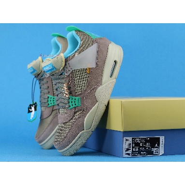 Union LA x Air Jordan 4 Retro Taupe Haze DJ5718-242 Taupe Haze/Blue Fury/Khaki/Roma Green Mens Womens Shoes