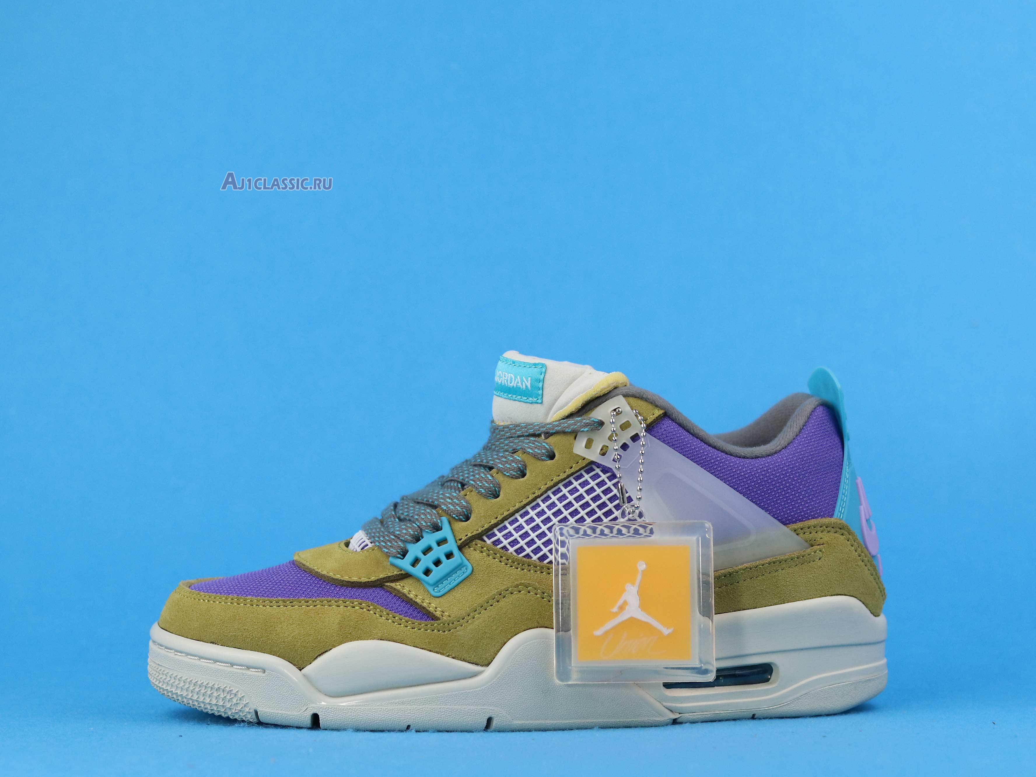 New Union LA x Air Jordan 4 Retro "Desert Moss" DJ5718-300 Shoes