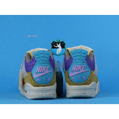 Union LA x Air Jordan 4 Retro Desert Moss DJ5718-300 Desert Moss/Turquoise Blue/Dark Iris Mens Womens Shoes