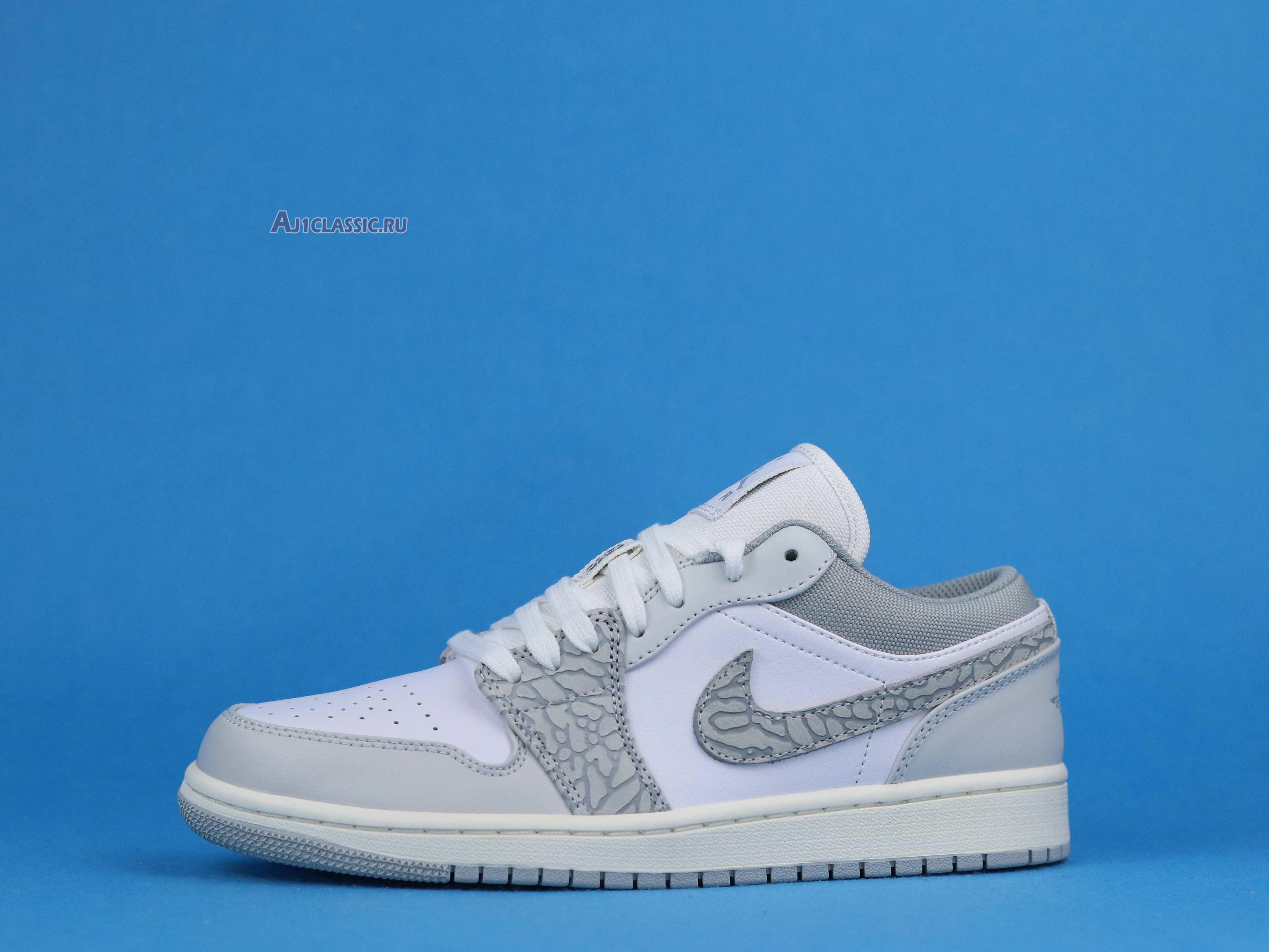 New Air Jordan 1 Low Premium "Elephant Print" DH4269-100 Shoes