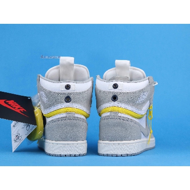 Air Jordan 1 High Switch Light Smoke Grey CW6576-100 White/Light Smoke Grey/Sail/Tour Yellow Sneakers