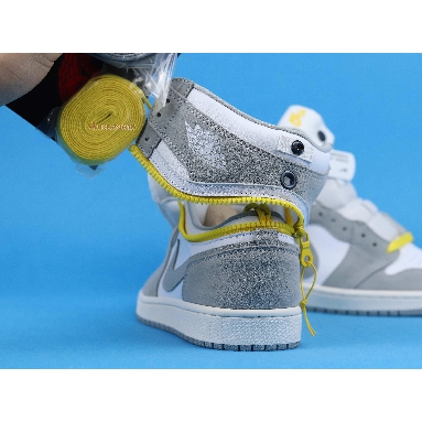 Air Jordan 1 High Switch Light Smoke Grey CW6576-100 White/Light Smoke Grey/Sail/Tour Yellow Sneakers