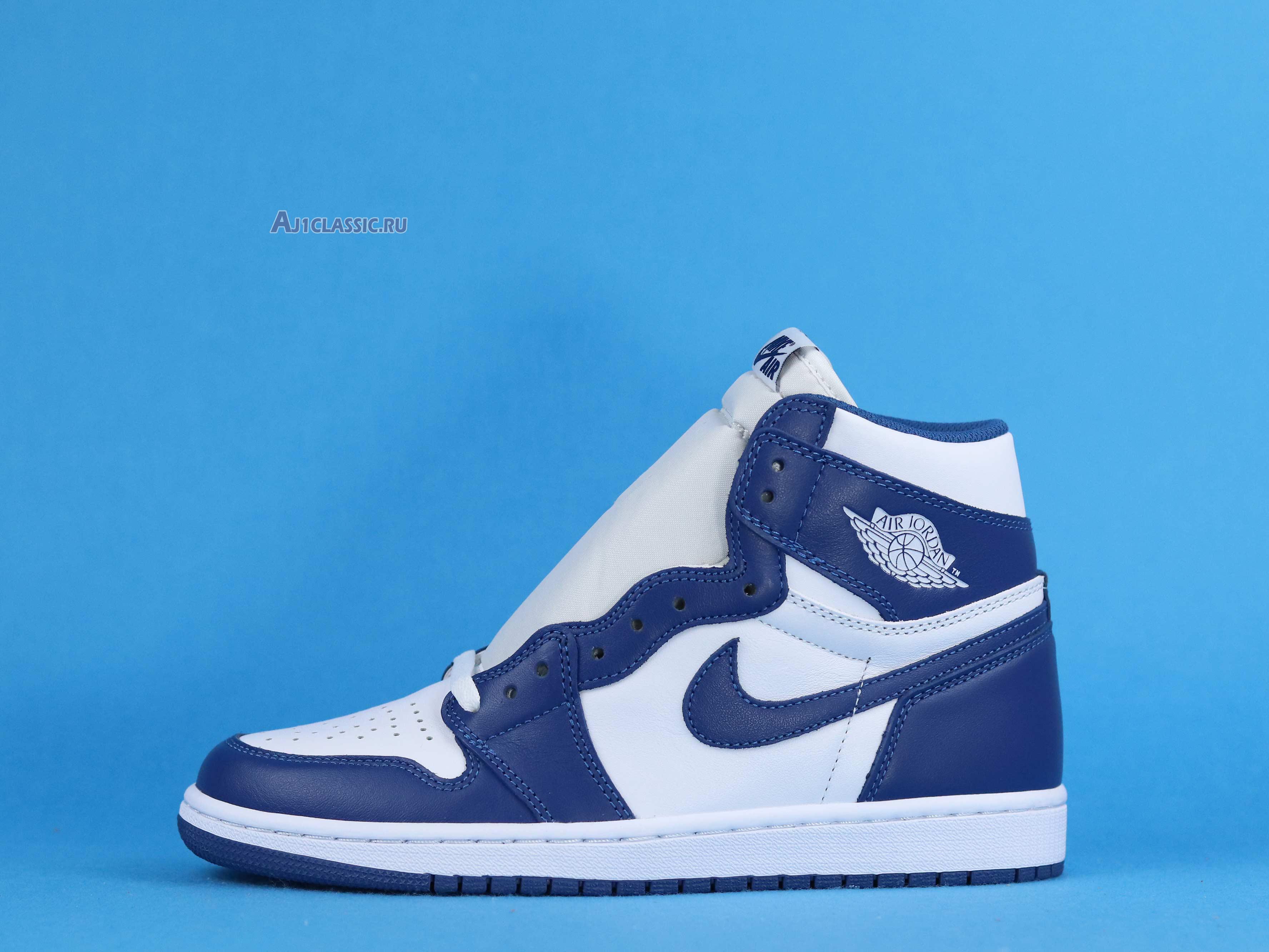 New Air Jordan 1 Retro High OG "Storm Blue" 555088-127 Shoes