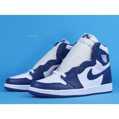 Air Jordan 1 Retro High OG "Storm Blue" 555088-127 White/Storm Blue Sneakers