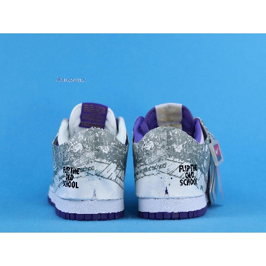 Nike Dunk Low Flip The Old School DJ4636-100 White/Varsity Purple/Varsity Maize/Black Sneakers