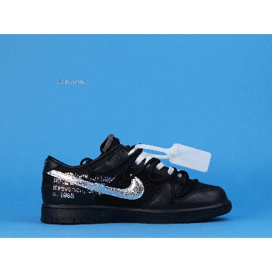 Off-White x Nike Dunk Low Dear Summer - 50 of 50 DM1602-001 Black/Silver/Purple Mens Womens Shoes