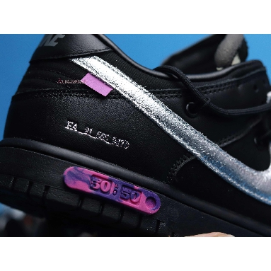 Off-White x Nike Dunk Low Dear Summer - 50 of 50 DM1602-001 Black/Silver/Purple Mens Womens Shoes