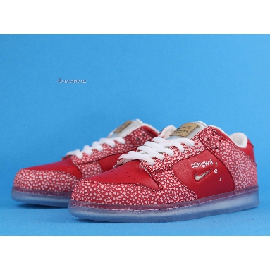 Stingwater x Nike SB Dunk Low Magic Mushroom DH7650-600 University Red/White Mens Womens Shoes