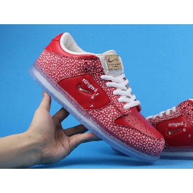 Stingwater x Nike SB Dunk Low Magic Mushroom DH7650-600 University Red/White Mens Womens Shoes