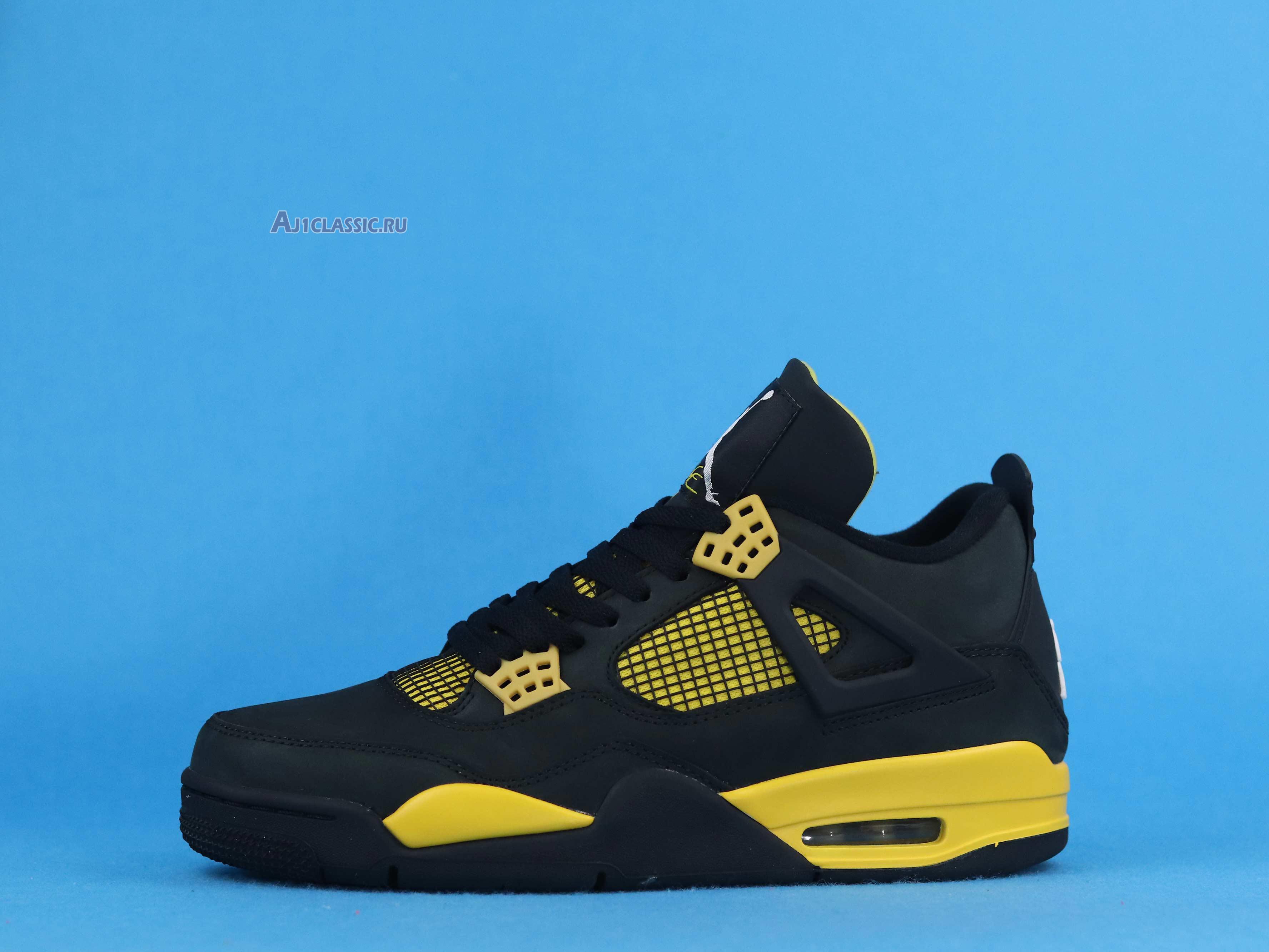 New Air Jordan 4 Retro "Thunder 2012" 308497-008 Shoes