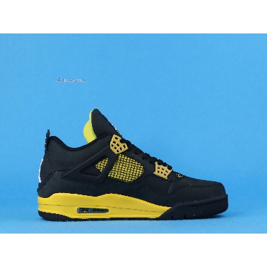 Air Jordan 4 Retro Thunder 2012 308497-008 Black/White-Tour Yellow Sneakers