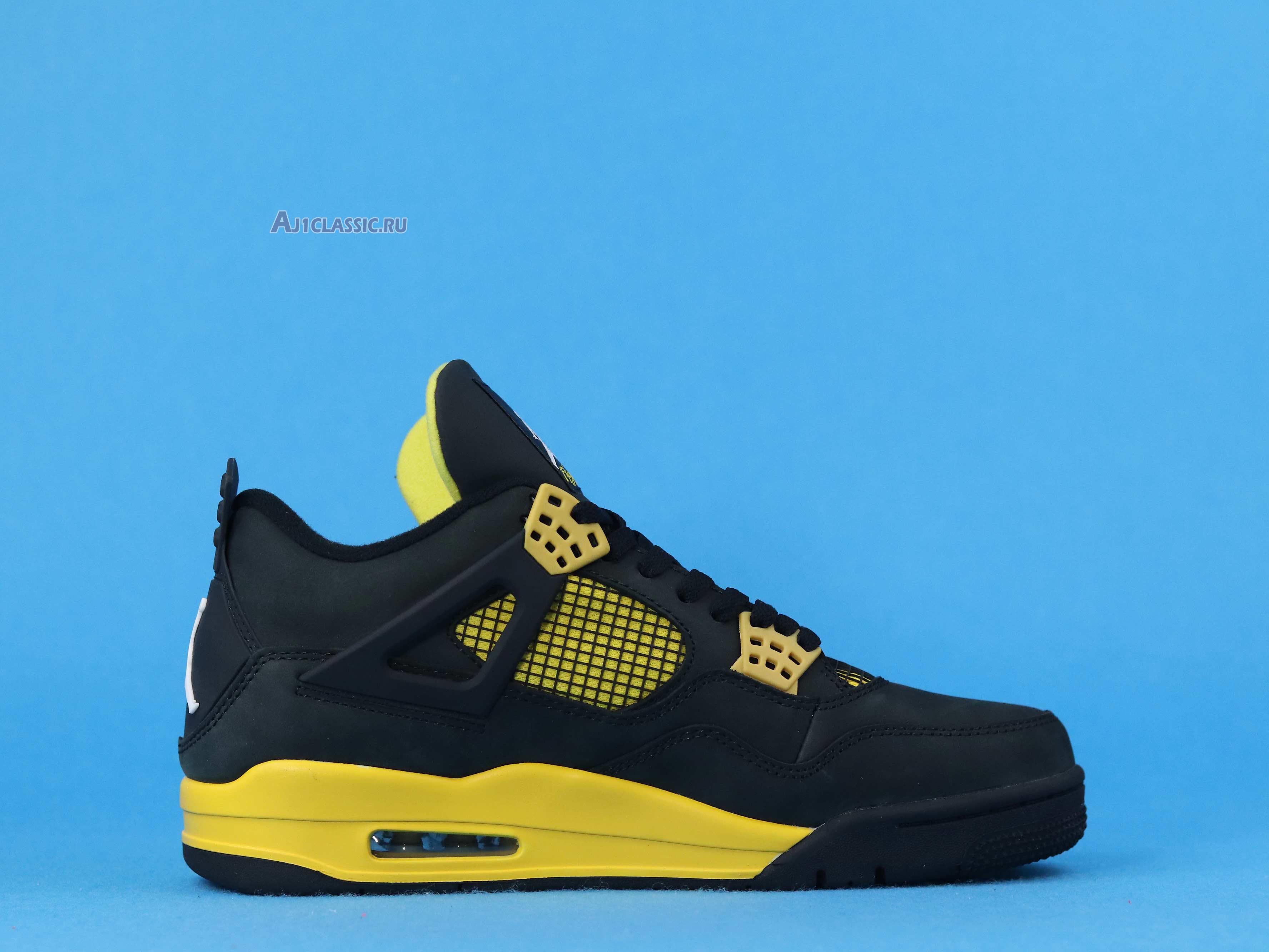 New Air Jordan 4 Retro "Thunder 2012" 308497-008 Shoes