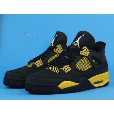 Air Jordan 4 Retro Thunder 2012 308497-008 Black/White-Tour Yellow Sneakers