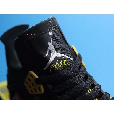 Air Jordan 4 Retro Thunder 2012 308497-008 Black/White-Tour Yellow Mens Womens Shoes