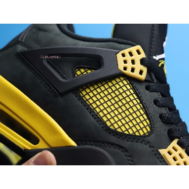 Air Jordan 4 Retro Thunder 2012 308497-008 Black/White-Tour Yellow Mens Womens Shoes