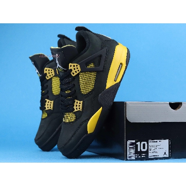 Air Jordan 4 Retro Thunder 2012 308497-008 Black/White-Tour Yellow Sneakers