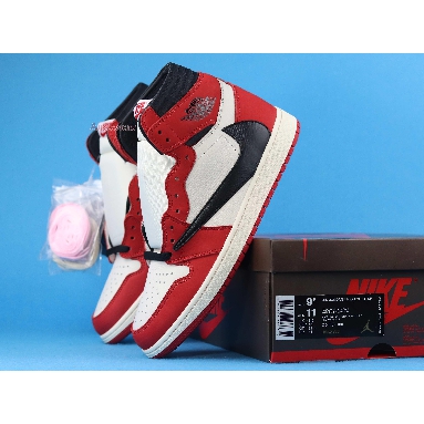 Travis Scott x Air Jordan 1 Retro High OG Chicago CD4487-100-4 White/Black-Varsity Red Mens Womens Shoes