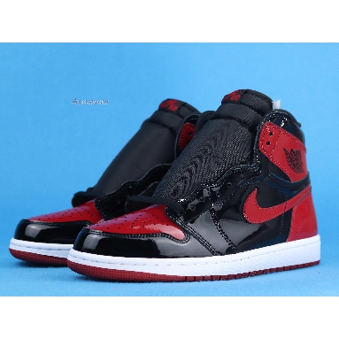 Air Jordan 1 Retro High OG Patent Bred 555088-063 Black/White/Varsity Red Sneakers