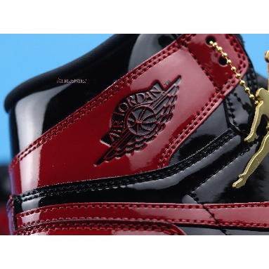 Air Jordan 1 Retro High OG Patent Bred 555088-063 Black/White/Varsity Red Mens Womens Shoes