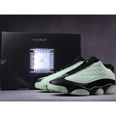 Air Jordan 13 Retro Low Singles Day DM0803-300 Barley Green/Black Sneakers