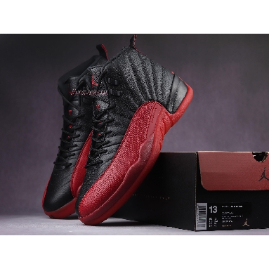 Air Jordan 12 Retro Flu Game 2016 130690-002 Black/Varsity Red Sneakers