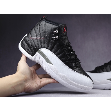 Air Jordan 12 Retro Playoff 2012 130690-001 Black/Varsity Red-White Mens Womens Shoes