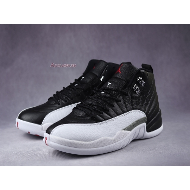 Air Jordan 12 Retro Playoff 2012 130690-001 Black/Varsity Red-White Mens Womens Shoes