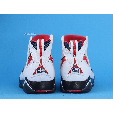 Paris Saint-Germain x Air Jordan 7 Retro Paname CZ0789-105 White/College Navy/Sport Royal/University Red Mens Womens Shoes