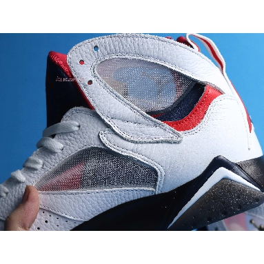 Paris Saint-Germain x Air Jordan 7 Retro Paname CZ0789-105 White/College Navy/Sport Royal/University Red Sneakers