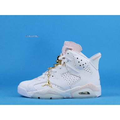 Air Jordan 6 Retro Gold Hoops DH9696-100 White/Sail/Metallic Gold/Barely Rose Sneakers