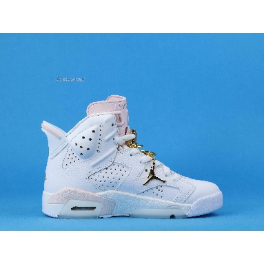 Air Jordan 6 Retro Gold Hoops DH9696-100 White/Sail/Metallic Gold/Barely Rose Sneakers