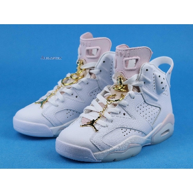 Air Jordan 6 Retro Gold Hoops DH9696-100 White/Sail/Metallic Gold/Barely Rose Sneakers