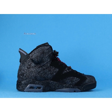 Air Jordan 6 Retro Singles Day DB9818-001 Black/Black-Black Mens Womens Shoes