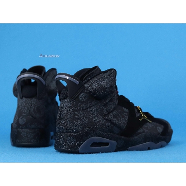 Air Jordan 6 Retro Singles Day DB9818-001 Black/Black-Black Mens Womens Shoes