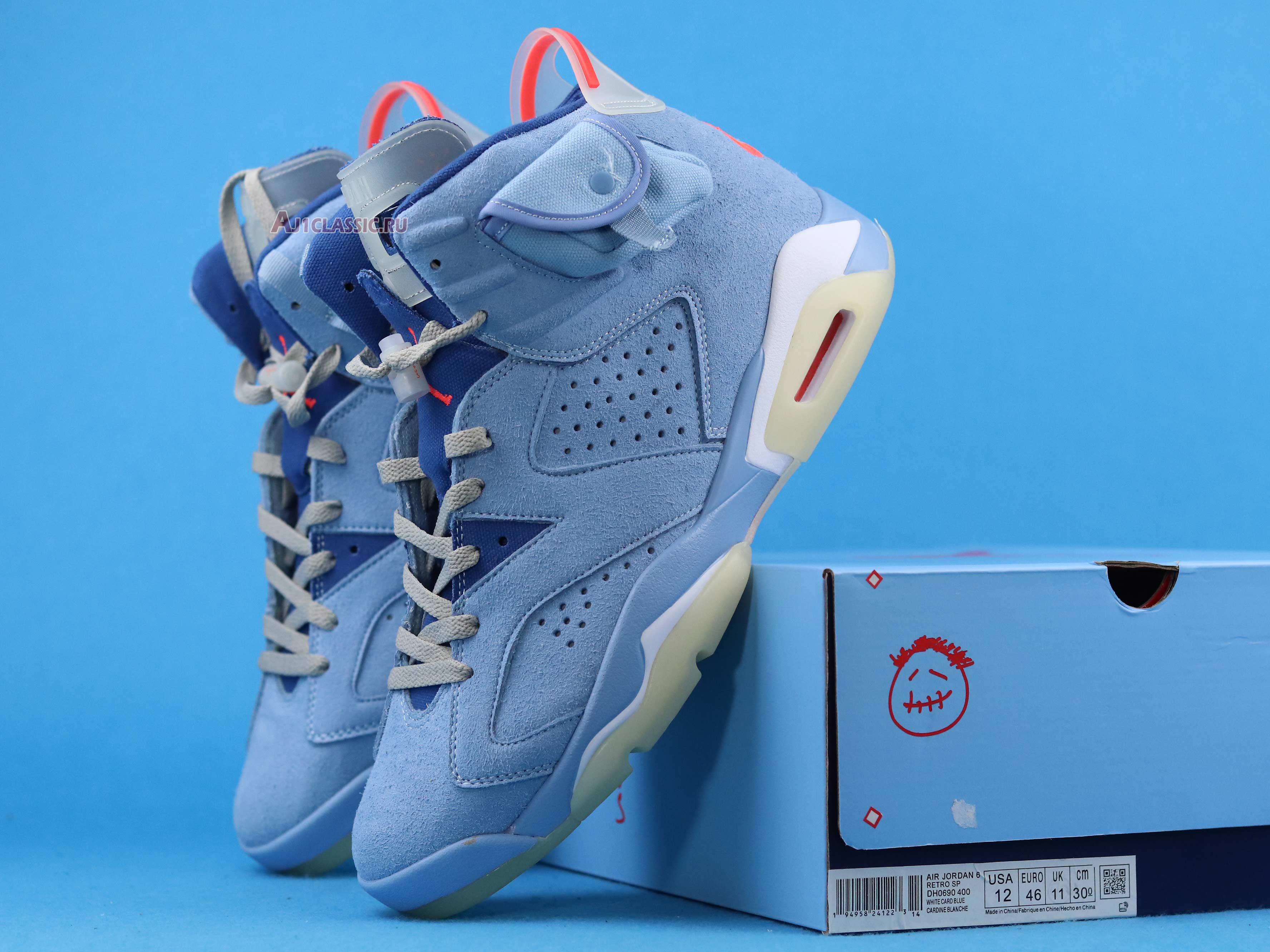 New Travis Scott x Air Jordan 6 Retro "Houston Oilers" DH0690-400 Shoes