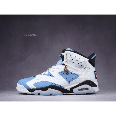 Air Jordan 6 Retro UNC Home CT8529-410 University Blue/White-College Navy-Black Mens Womens Shoes