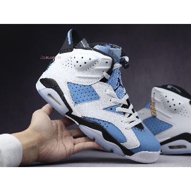 Air Jordan 6 Retro UNC Home CT8529-410 University Blue/White-College Navy-Black Mens Womens Shoes