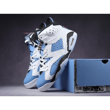 Air Jordan 6 Retro UNC Home CT8529-410 University Blue/White-College Navy-Black Sneakers