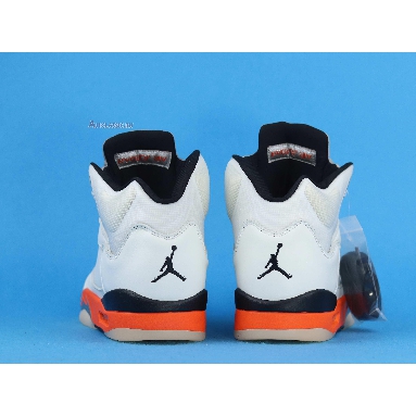 Air Jordan 5 Retro Shattered Backboard DC1060-100 Sail/Orange Blaze/Metallic Silver/Black Sneakers