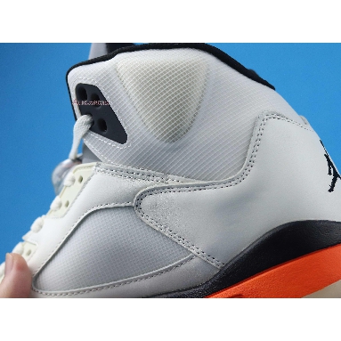 Air Jordan 5 Retro Shattered Backboard DC1060-100 Sail/Orange Blaze/Metallic Silver/Black Sneakers