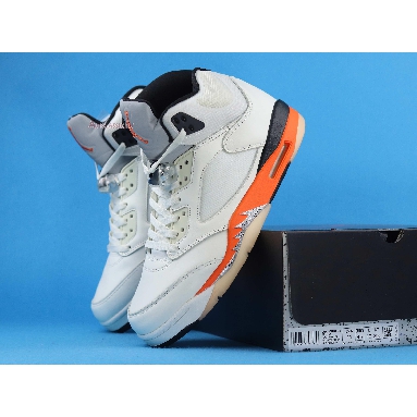 Air Jordan 5 Retro Shattered Backboard DC1060-100 Sail/Orange Blaze/Metallic Silver/Black Sneakers